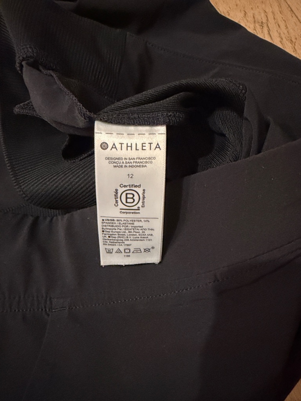 Athleta Brooklyn Ankle Pant Black - Size 12 - Picture 5 of 7